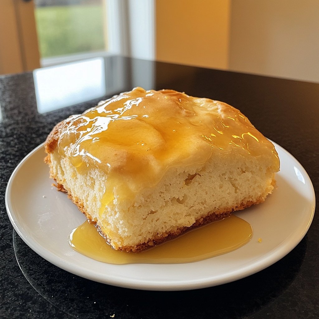 Zitronenkuchen mit Zitronensirup
