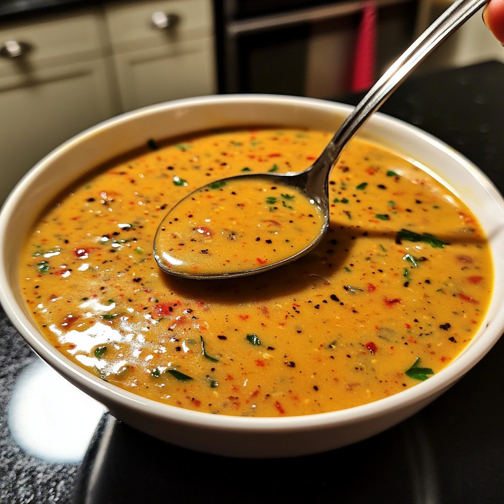 Vegane Blumenkohlsuppe mit Gewürzen