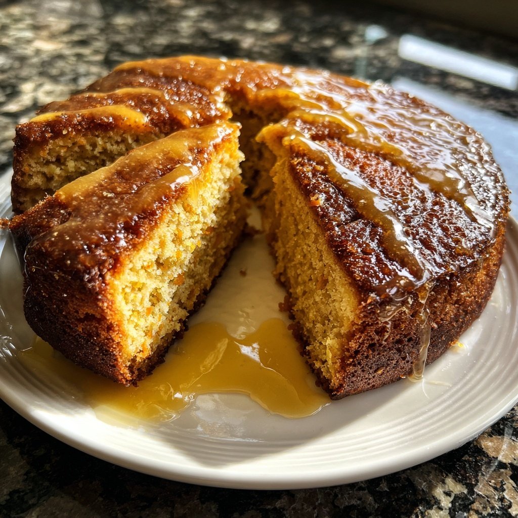 Karottenkuchen Mit Honig Glasur