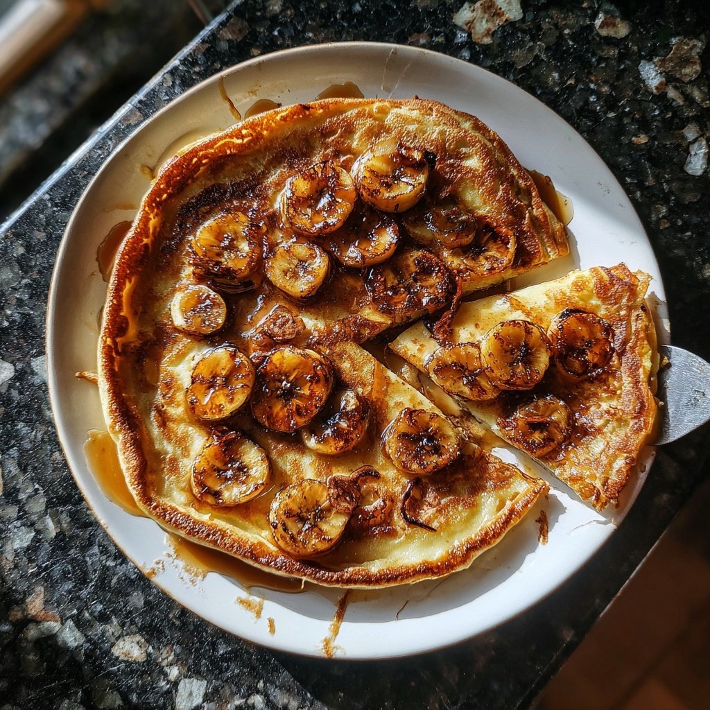 Pfannkuchen mit Banane