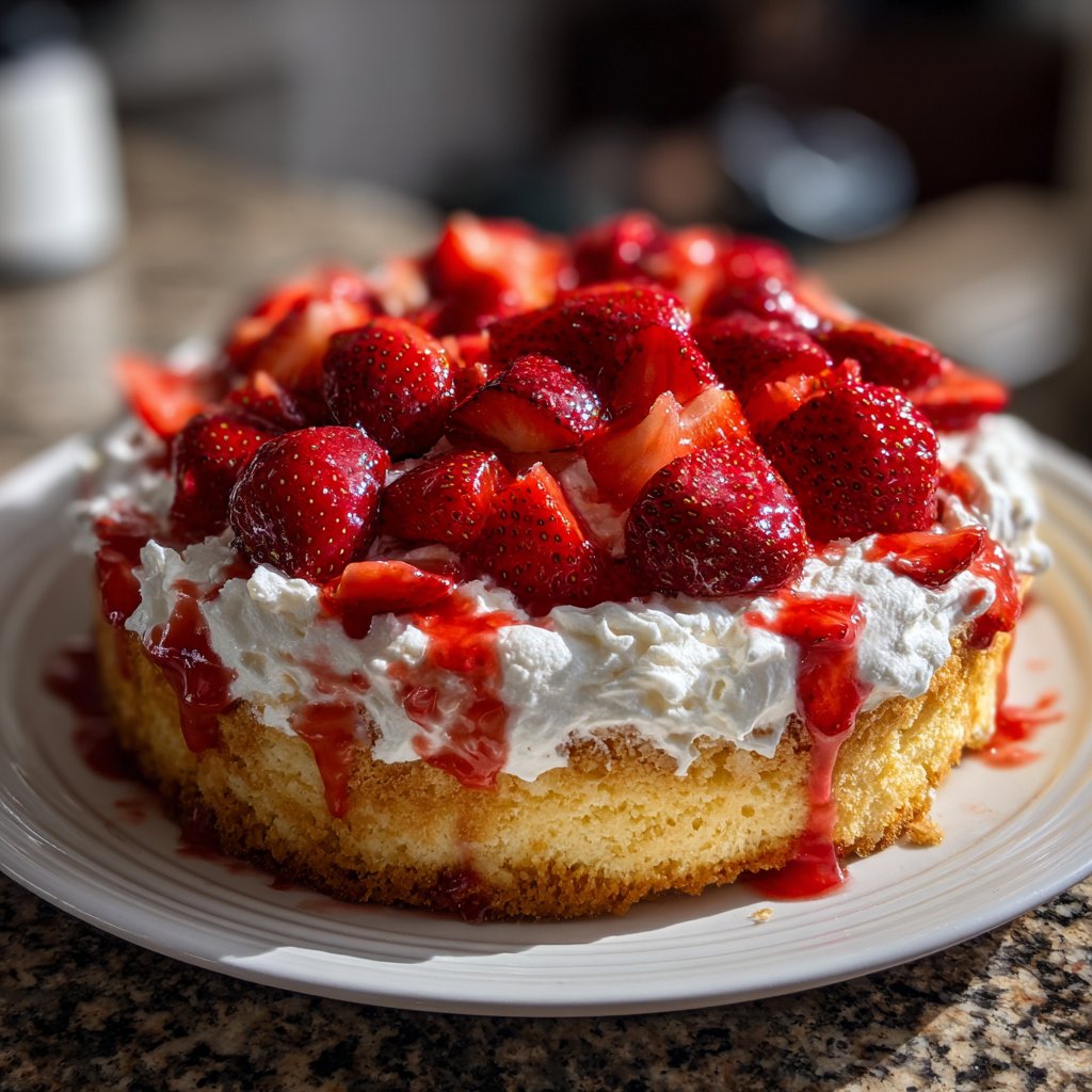 Erdbeerkuchen Mit Sahne