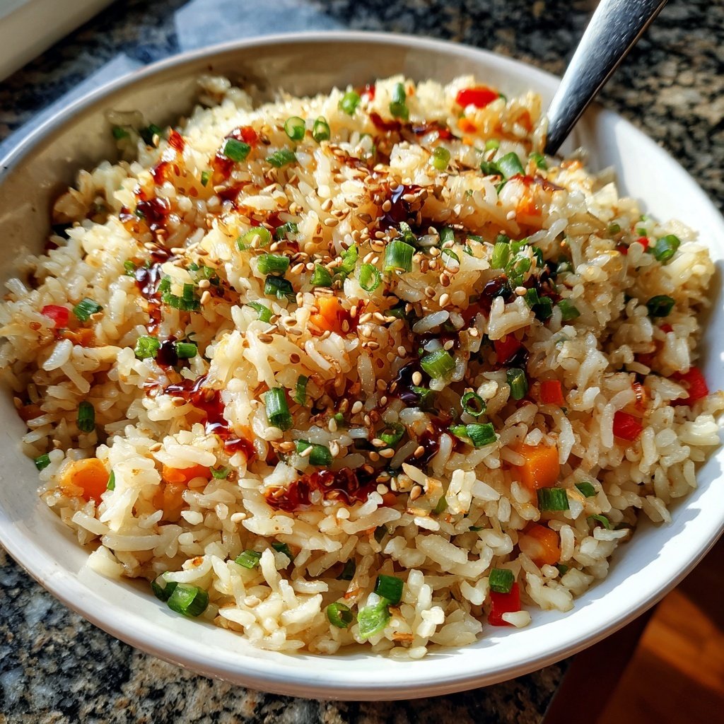 Gebratener Reis mit Sesamöl