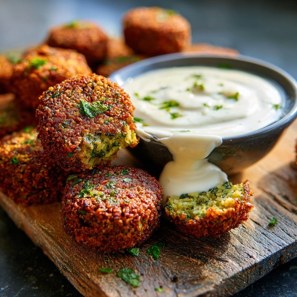 Falafel mit Joghurt-Dip