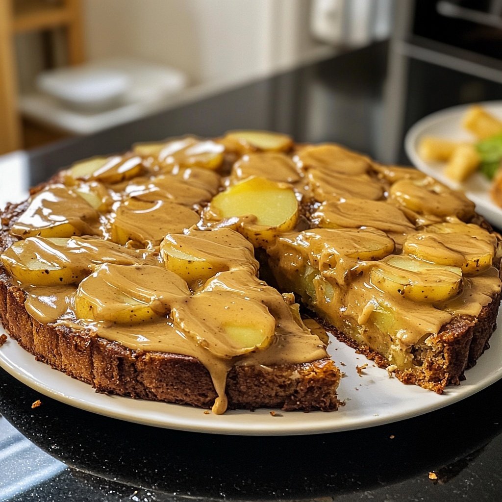 Hackbraten mit Kartoffeln in Sahne